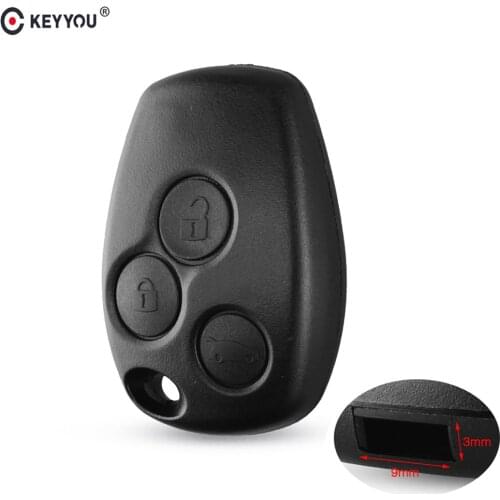 KEYYOU 3 Button Remote Key Shell Case For Renault Megane Modus Espace Laguna Duster Logan DACIA Sandero Fluence Clio Kangoo