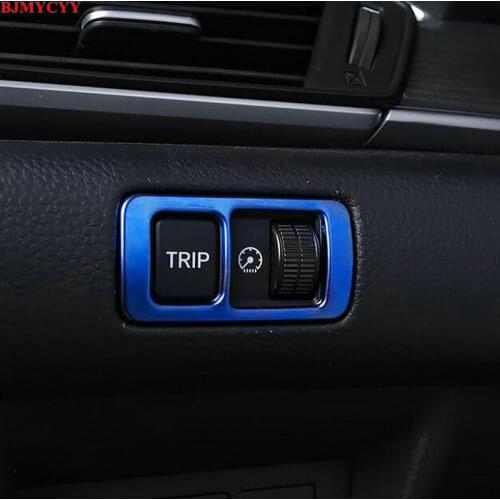 BJMYCYY Stainless steel decorative frame panel of light brightness adjustment knob instrument For Honda Accord 10th 2018 2019