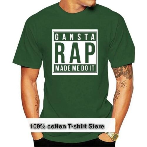 New Gangsta Rap Made Me Do It Black T-Shirt T-Shirt 2020 New Summer Men Hot Sale Fashion Top Tee 100% Cotton Humor Men Crewneck