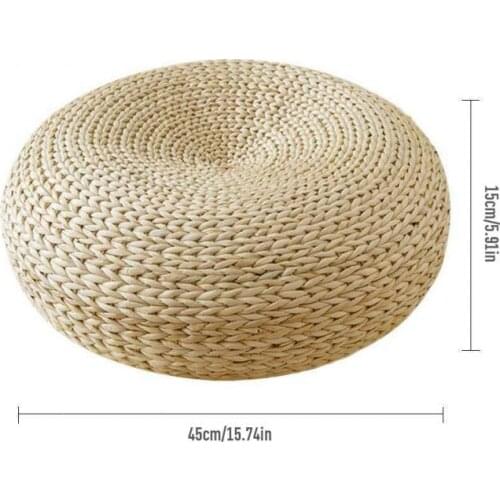 HOT SALE Tatami Cushion Round Straw Weave Handmade Pillow Floor Yoga Chair Seat Mat Chinese Meditation Cushion