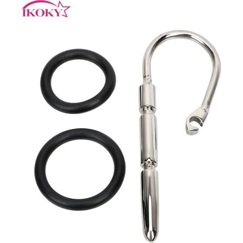 IKOKY Urethral Dilators Catheters Sounds Penis Plug Penis Stimulator Stainless Steel Sex Toys for Men Masturbator