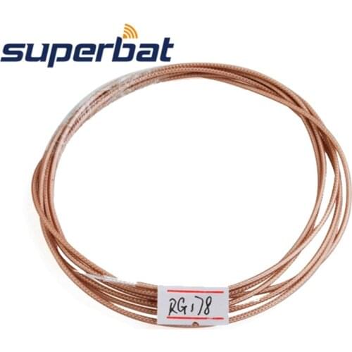 Superbat 5M RF Coax Coaxial Connector Adapter RG178 cable 500cm