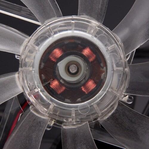 PC Computer Fan Quad 4 LED Light 120mm PC Computer Case Cooling Fan Connector CPU Cooler Fan