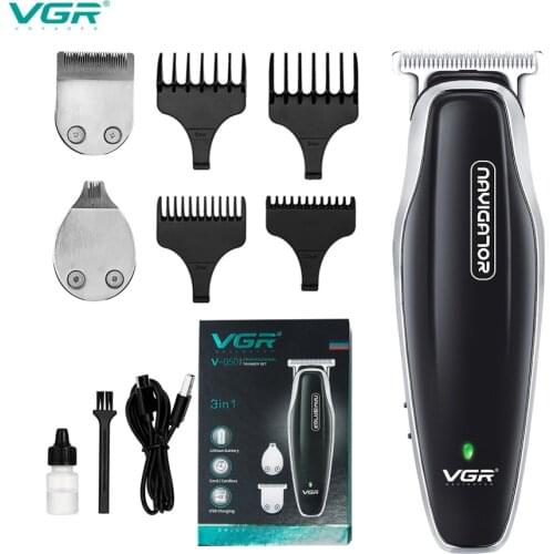VGR V50 Electric Hair Trimmer Men Clipper USB Rechargeable Ceramic Hair Cutter Hair cut Length machine groomg hair clipper beard