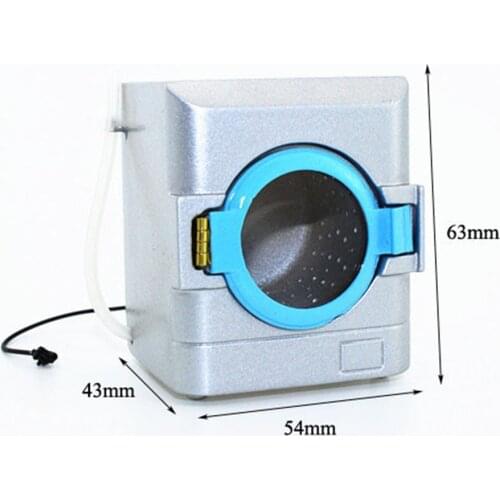 1/12 Doll House Miniature Metal Drum Washing Machine Simulation Furniture Model Toy For Mini Decoration Dollhouse Accessories