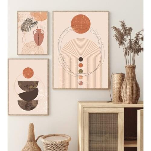 Abstract Geometric Prints for Boho Interior Wall Art Canvas Painting Prints Posters and Pictures for Living Room Home Decor