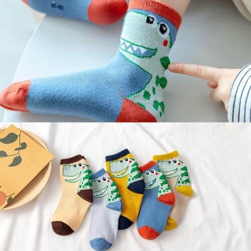 Kids Socks 5 Pair/lot Summer Thin Comfortable Breathable Cute Cartoon Socks Cotton Fashion Girls Socks Toddler Boys Socks Set