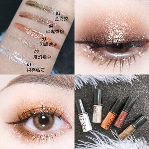 New Design Korean Style Hot Sale Makeup Shining Charm Easy Use 5 Colors Eyeliner Liquid