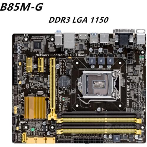 For ASUS B85M-G original desktop used motherboard DDR3 LGA 1150 USB2.0 USB3.0 32GB B85 motherboard Solid-state integrated PC