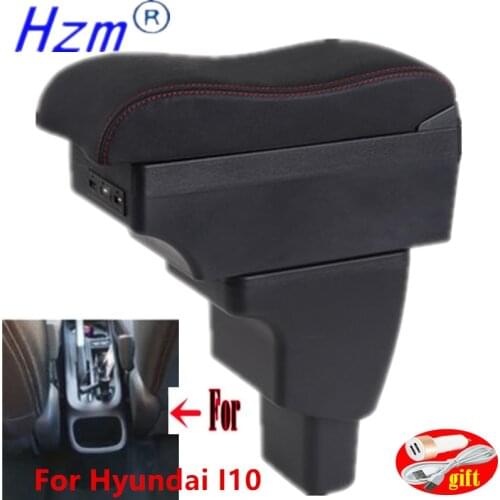 For Hyundai I10 Armrest For Hyundai I10 Car Armrest box Interior Parts special Retrofit parts Center Storage box Curved surface