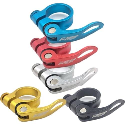 MTB Bicycle Seat Post Aluminum Alloy Ultralight Quick Release Road Bike Seatpost Clamps Clamping Clip 31.8mm 34.9mm Bike Parts