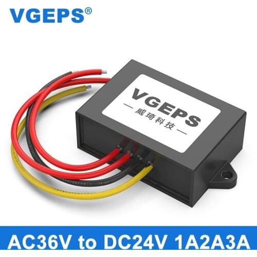 AC36V to DC24V1A~3A power step-down module 24-38V to 24V AC to DC waterproof converter