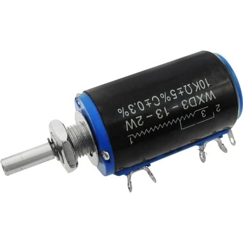1pcs WXD3-13-2W Shaft Dia 10K Ohm Rotary side Multiturn Potentiometer new in stock