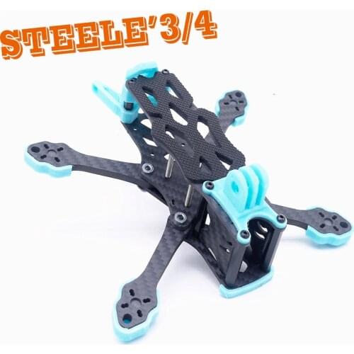 RC STEELE 3 inch 4 inch Cross machine frame Huafei Mustache ImpulseRC APEX for Fpv Quadcopter Racing Drone