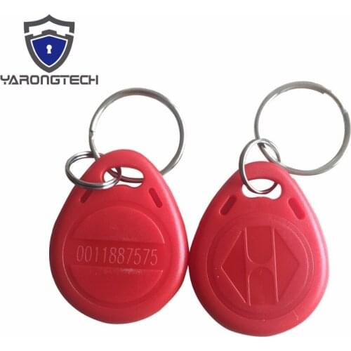 RFID Tag 125khz access control Key Fobs Read Only Red color ABS waterproof -100pcs/lot