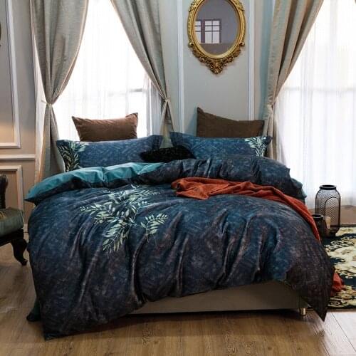 Luxury 100S Yarn Dyed Cotton Solid Embroidery Royal Bedding Set King Queen Wedding Bed Sheet Cover set Duvet Cover 4pcs flower