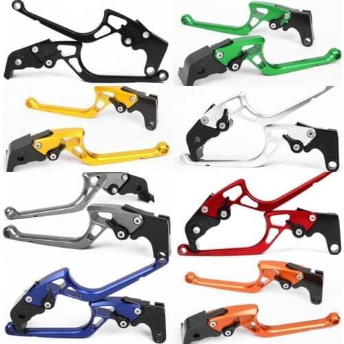 SMOK Clutch Brake Levers for Kawasaki NINJA 650R (ER-6f ER-6n) 2009-2016 NINJA 400R Adjustable CNC Aluminum Alloy Labor-saving