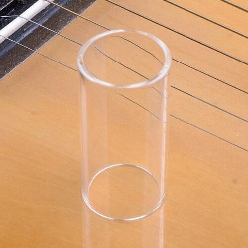Guitar Glass Slide Finger Cots Guitar Finger Cots Ring Transparent Finger Cots Length 28mm 50mm 69mm Glass Smooth Edge Accessory