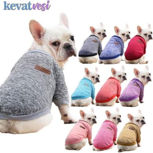 Warm Dog Clothes Fashion Dog Jacket Coat Winter Pet Sweatshirt Puppy Sweater French Bulldog Clothes for Small Dogs Ropa Perro