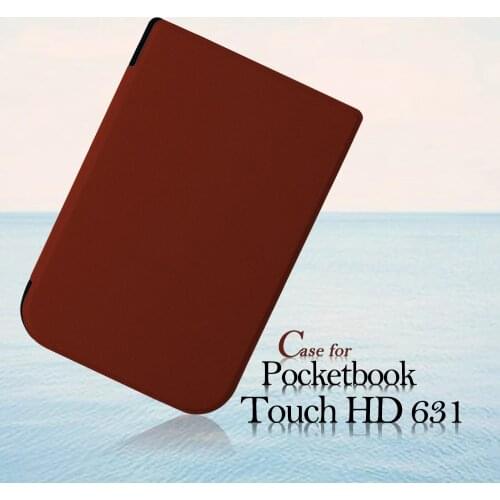 Slim Case for Pocketbook 631 Plus,Smart PU Leather Cover for Pocketbook Touch HD 631,Magnetic Funda for Pocketbook Touch HD 2
