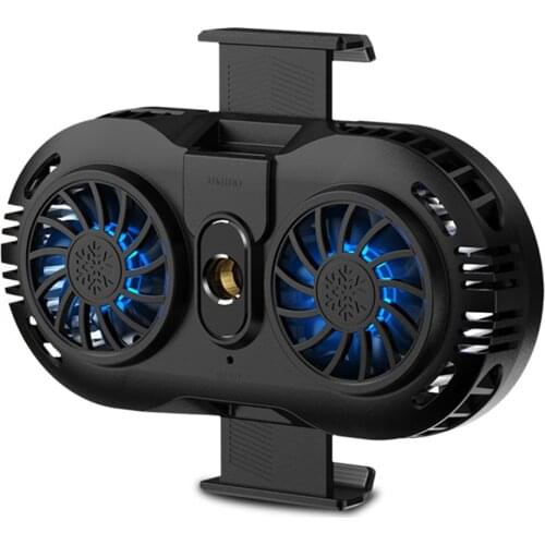 Mobile Phone Radiator Gaming Universal Phone Cooler Adjustable Portable Fan Holder Heat Sink Cooling Fan for 4.0-6.5inch Phone