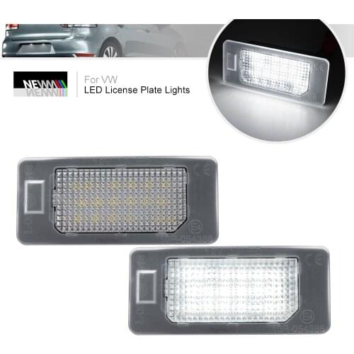 For VW Golf 6 7 Variant Passat B6 B7 Variant Jetta MK6 Sharan Touran Touareg 24SMD Error Free Led License Plate Light Tail Lamp