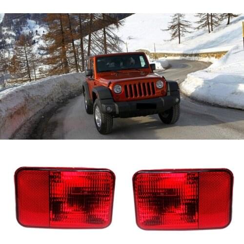 Car Rear Bumper Rear Light Fog Light Warning Lights for Jeep Wrangler 2007-2018 55078104AC 55078105AC