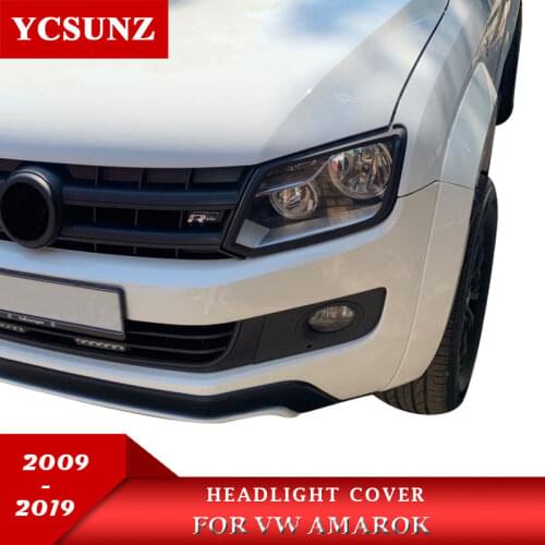 Headlight Surrounds Trim For Vw Amarok 2009 2010 2011 2012 2013 2014 2015 2016 2017 2018 2019 Carbon Fiber