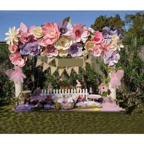 28PCS 20-50CM Giant Paper Flowers 12 Leaves Wedding Backdrops Full Wall Decor Photo booth Stage Showcase Windows Display 4.57m2