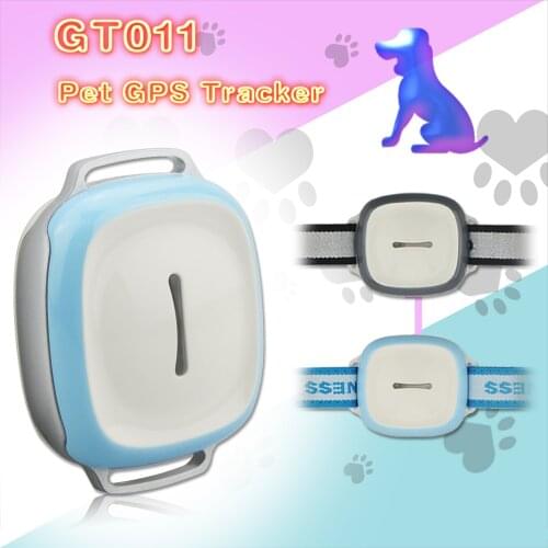 GT011 pet Gps tracker real time tracker gps tracker mini gps locator Geo-fence vibration alarm function small size dog tracking