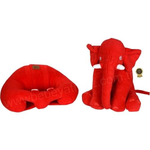 Jaju Baby, Luxury Red Baby Support Seating Cushion and Red Sleep Elephant