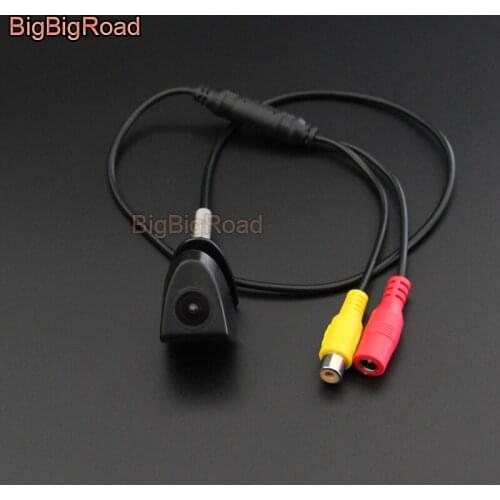 BigBigRoad For Toyota Hilux AN120 AN130 Fortuner Prius XW30 Tundra 2015 2016 2017 2018 Car Front View Logo Camera Waterpoof