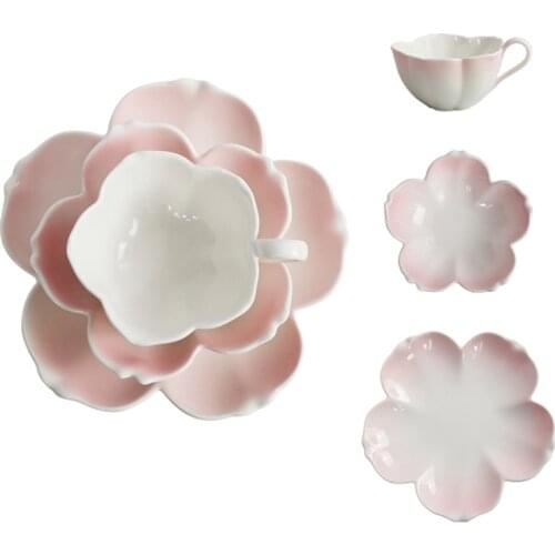 Ceramic Coffee Cup Saucer Creative Personality Reusable Coffee Cup High Tea Tazas De Ceramica Creativas Coffe Cup Set HH50BD