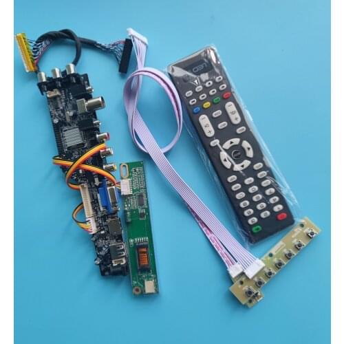 Kit for LP171WP4(TL)(B5) 17.1" DVB-C DVB-T 1440X900 HDMI VGA Digital USB AV LCD Panel 30pin 1 CCFL TV Controller board