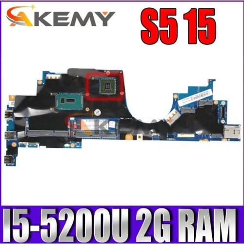 Laptop motherboard for Lenovo YOGA S5 15 Mainboard ZIUS1 LA-B591P CPU I5-5200U SR23Y N15S-GT-S-A2 2G RAM FRU:00JT358
