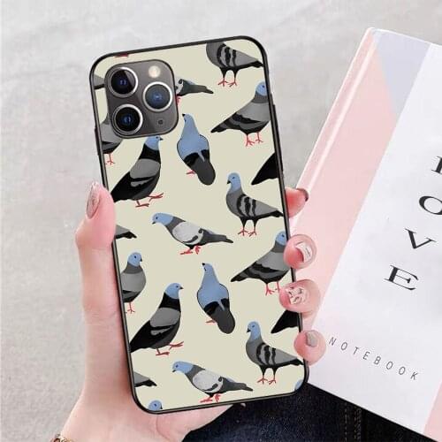 Design 33 The Pigeons soft TPU border phone case for iphone 11PRO MAX 11 X XS XR XSMAX 6 plus 7 7plus 8 8plus cover