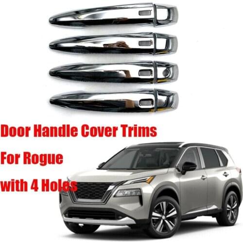 NEW-ABS Chrome Trunk Rear Door Handle Cover Moulding Trim for Nissan Rogue 2021 2022 Entry Car Styling