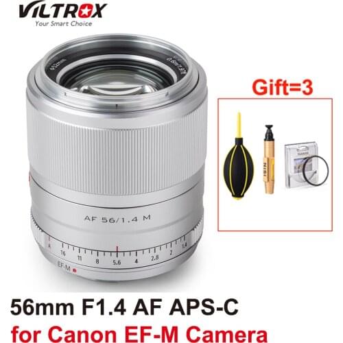 Viltrox 56mm F1.4 Lens EF-M APS-C Large Aperture Auto Focus Prime Lens for Canon EOS M Camera M5 M10 M100 M200 M50 M6