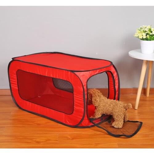 Portable Folding Rectangular Pet Tent Dog Cage Playpen Fence Puppy Kennel Pet Cat Training Toy for Cat Rabbit Animal Play Tunnel