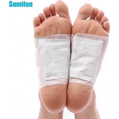 2pcs Natural Plant Herbal Plaster Detox Foot Patches Pads Body Toxins Paster Foot Slimming Cleansing Herbal Adhesive Foot Care