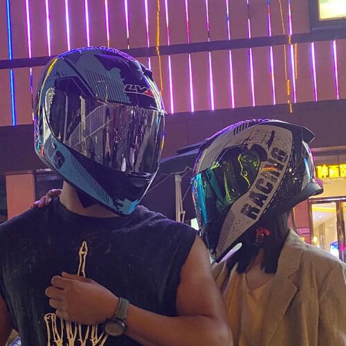 Full Face Helmet retro Motorcycle Helmets Classic Kart Racing helmet motociclistas capacete DOT Approved