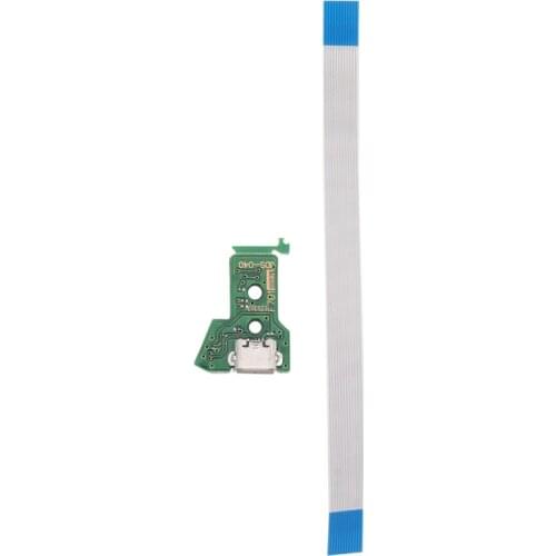 For PS4 Controller Micro-USB Charging Socket Circuit Board JDS-040 12-Pin Cable Port Games Accessories