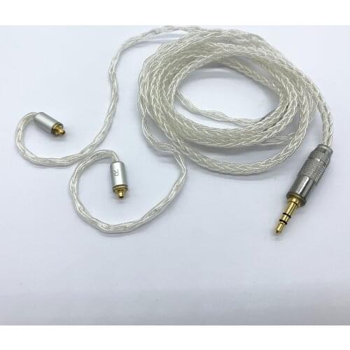 Diy earphone cable silver plated wire mmcx/0.78mm