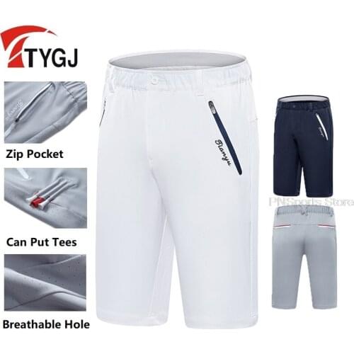 Mens Golf Baseball Shorts Pants Male Sportswear Breathable Elastic Male Shorts Golf Tennis Sweatpants Comfortable Quick-Drying