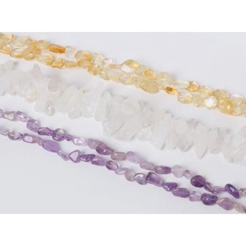 On Sale! 38cm/strand Chip Beads Crystal Irregular Natural Stone Beads for Bracelet Necklace Jewelry Making