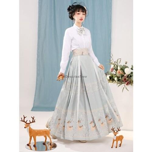 2021 woman elegant chinese hanfu traditional ancient dance costume women stage performance party clothes princess fairy clothes