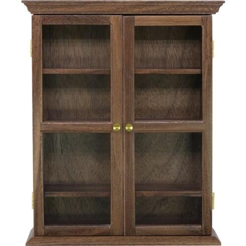 1/6 wooden furniture for dolls kitchen Wall cabinet / storage dollhouse accessories mini furnitures toys for girls