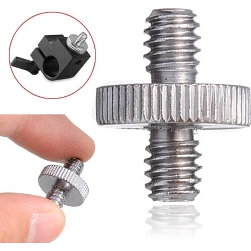 10pcs High Quality Double 1/4 Inch Male Screw Adapter Camera Tripod Holder Conversion Screws For Tripods Monopod