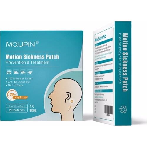 Motion Sickness Patch 100% Herbal Anti-Nausea Fast Non drowsy Relieving Vomiting Nausea Dizziness Anorexia Patch Health Care