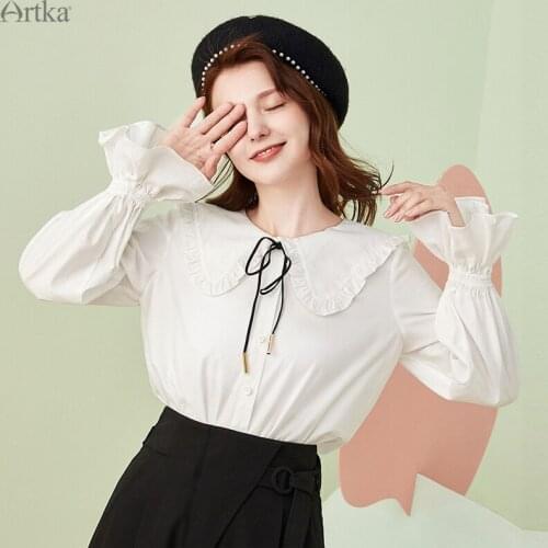 Женские хлопковые рубашки Artka China At AliExpress